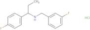 [(3-Fluorophenyl)methyl][1-(4-fluorophenyl)propyl]amine hydrochloride