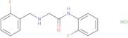 N-(2-Fluorophenyl)-2-{[(2-fluorophenyl)methyl]amino}acetamide hydrochloride