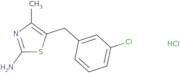 5-[(3-Chlorophenyl)methyl]-4-methyl-1,3-thiazol-2-amine hydrochloride