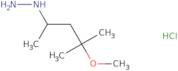 (4-Methoxy-4-methylpentan-2-yl)hydrazine hydrochloride