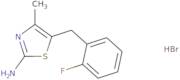 5-[(2-Fluorophenyl)methyl]-4-methyl-1,3-thiazol-2-amine hydrobromide