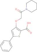 3-[2-Oxo-2-(piperidin-1-yl)ethoxy]-5-phenylthiophene-2-carboxylic acid