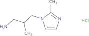 2-Methyl-3-(2-methyl-1H-imidazol-1-yl)propan-1-aminehydrochloride