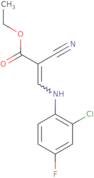 Ethyl 3-[(2-chloro-4-fluorophenyl)amino]-2-cyanoprop-2-enoate