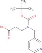 3-{[(tert-Butoxy)carbonyl][(pyridin-3-yl)methyl]amino}propanoic acid