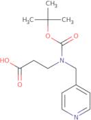 3-{[(tert-Butoxy)carbonyl][(pyridin-4-yl)methyl]amino}propanoic acid