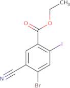 Ethyl 4-bromo-5-cyano-2-iodobenzoate