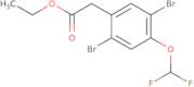 Ethyl 2,5-dibromo-4-(difluoromethoxy)phenylacetate