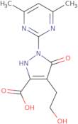 1-(4,6-Dimethylpyrimidin-2-yl)-4-(2-hydroxyethyl)-5-oxo-2,5-dihydro-1H-pyrazole-3-carboxylic acid