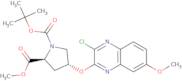 1-(tert-Butyl) 2-methyl (2S,4R)-4-((3-chloro-7-methoxyquinoxalin-2-yl)oxy)pyrrolidine-1,2-dicarbox…