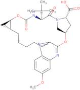 (1R,18R,20R,24S,27S)-7-Methoxy-24-(2-methyl-2-propanyl)-22,25-dioxo-2,21-dioxa-4,11,23,26-tetraaza…