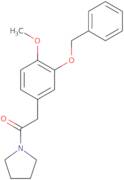 2-[3-(Benzyloxy)phenyl-4-methoxy-]-1-(1-pyrrolidinyl)ethanone