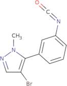 4-Bromo-5-(3-isocyanatophenyl)-1-methyl-1H-pyrazole