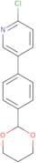 5-(4-(1,3-Dioxan-2-yl)phenyl)-2-chloropyridine