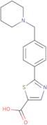 2-(4-((Piperidin-1-yl)methyl)phenyl)thiazole-5-carboxylic acid