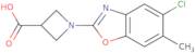 1-(5-Chloro-6-methylbenzo[D]oxazol-2-yl)azetidine-3-carboxylic acid