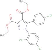 5-(4-Chloro-phenyl)-1-(2,4-dichloro-phenyl)-1H-pyrazole-3,4-dicarboxylic acid diethyl ester