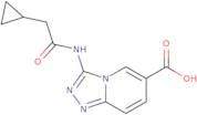 3-(2-Cyclopropylacetamido)-[1,2,4]triazolo[4,3-a]pyridine-6-carboxylic acid