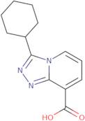 3-Cyclohexyl-[1,2,4]triazolo[4,3-a]pyridine-8-carboxylic acid
