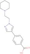 4-(1-(2-(Piperidin-1-yl)ethyl)-1H-pyrazol-4-yl)benzoic acid