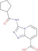 3-(Cyclopentanecarboxamido)-[1,2,4]triazolo[4,3-a]pyridine-8-carboxylic acid