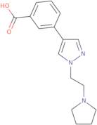 3-(1-(2-(Pyrrolidin-1-yl)ethyl)-1H-pyrazol-4-yl)benzoic acid