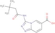 3-(3,3-Dimethylbutanamido)-[1,2,4]triazolo[4,3-a]pyridine-6-carboxylic acid