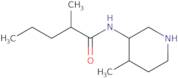 2-Methyl-N-(4-methylpiperidin-3-yl)pentanamide