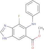Methyl 7-fluoro-6-(phenylamino)-1H-benzo[D]imidazole-5-carboxylate