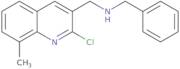 Benzyl-(2-chloro-8-methyl-quinolin-3-ylmethyl)-amine