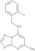 N-[(2-Fluorophenyl)methyl]-5-methyl-[1,2,4]triazolo[1,5-a]pyrimidin-7-amine