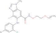 5-((4-bromo-2-chlorophenyl)amino)-4-fluoro-1-methyl-N-(2-(vinyloxy)ethoxy)-1H-benzo[d]imidazole-...