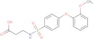 3-((4-(2-Methoxyphenoxy)phenyl)sulfonamido)propanoic acid