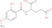 2-[(2-Hydroxy-4-methoxyphenyl)formamido]pentanedioic acid