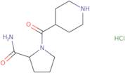 1-(Piperidine-4-carbonyl)pyrrolidine-2-carboxamide hydrochloride