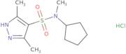 N-Cyclopentyl-N,3,5-trimethyl-1H-pyrazole-4-sulfonamide hydrochloride