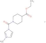 1-[4-(Ethoxycarbonyl)piperidine-1-carbonyl]-3-methyl-1H-imidazol-3-ium iodide