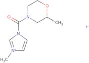 3-Methyl-1-(2-methylmorpholine-4-carbonyl)-1H-imidazol-3-ium iodide