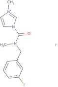 1-{[(3-Fluorophenyl)methyl](methyl)carbamoyl}-3-methyl-1H-imidazol-3-ium iodide