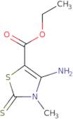 Ethyl 4-amino-3-methyl-2-sulfanylidene-2,3-dihydro-1,3-thiazole-5-carboxylate