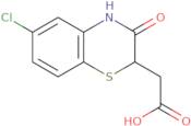 2-(6-Chloro-3-oxo-3,4-dihydro-2H-1,4-benzothiazin-2-yl)acetic acid