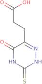 3-(5-Oxo-3-sulfanyl-4,5-dihydro-1,2,4-triazin-6-yl)propanoic acid