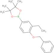 2-(4-(Benzyloxy)-3-ethylphenyl)-4,4,5,5-tetramethyl-1,3,2-dioxaborolane