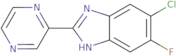 6-Chloro-5-fluoro-2-(2-pyrazinyl)-1H-benzimidazole