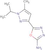 5-(1-Isopropyl-5-methyl-1H-pyrazol-3-yl)-1,3,4-oxadiazol-2-amine