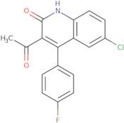 3-Acetyl-6-chloro-4-(4-fluorophenyl)quinolin-2(1H)-one