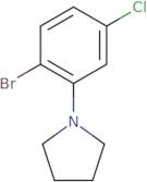 1-Bromo-4-chloro-2-pyrrolidinobenzene