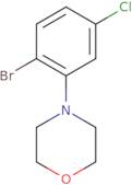 1-Bromo-4-chloro-2-morpholinobenzene