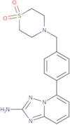 5-[4-[(1,1-Dioxo-1,4-thiazinan-4-yl)methyl]phenyl]-[1,2,4]triazolo[1,5-a]pyridin-2-amine