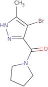 (4-Bromo-5-methyl-1H-pyrazol-3-yl)(pyrrolidin-1-yl)methanone